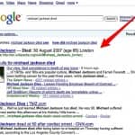Google Reports Michael Jackson Died in 2007