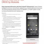 Motorola Droid to Receive Android 2.1 Update Starting Tomorrow