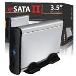 Envizage Black & Silver Aluminium External 1000GB 1TB Hard Drive With USB2.0 E-Sata II