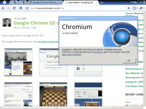 Google Chrome OS Screenshot