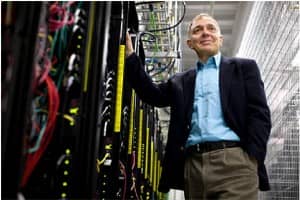 David Friend at his data center in Boston.
