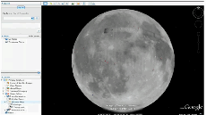 Moon in Google Earth