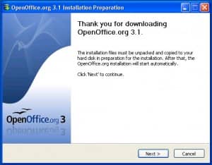 Open Office works well, and 3.1 is a good version.