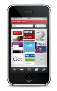 opera mini browser app apple iphone