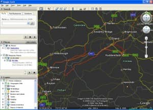 The Google Earth Route